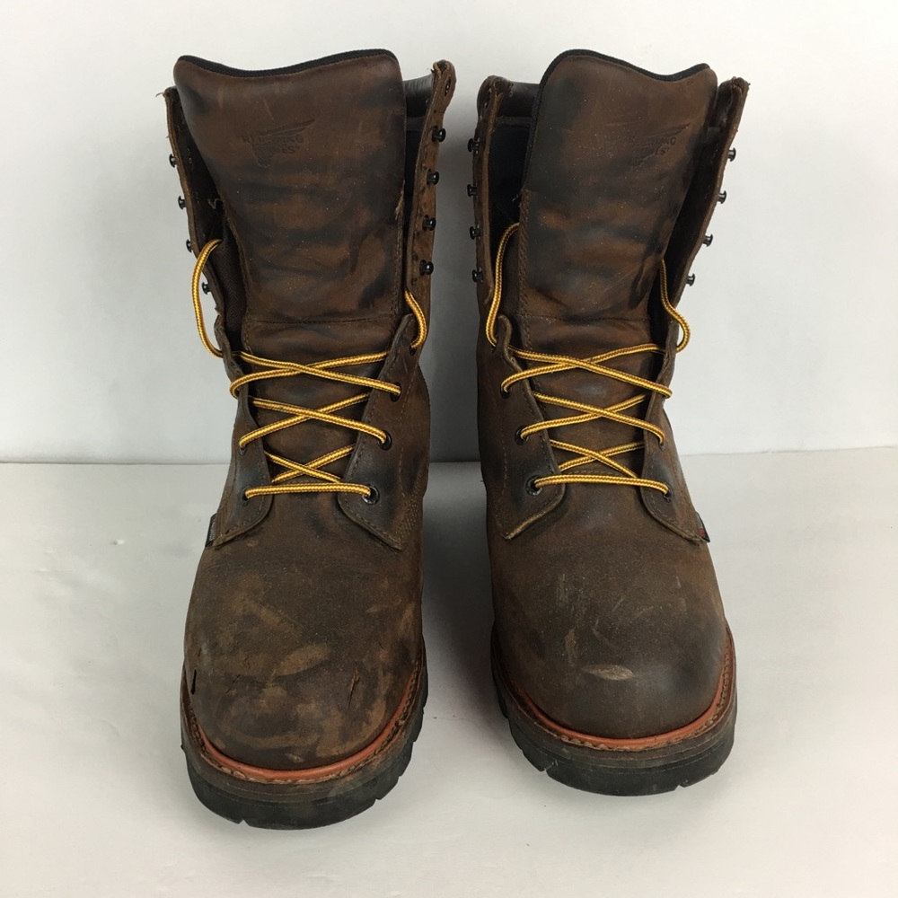 Redwing Logger Boots Steel Toe Size 11 Brown #4417